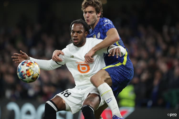 Renato Sanches in action against Chelsea in the Champions League