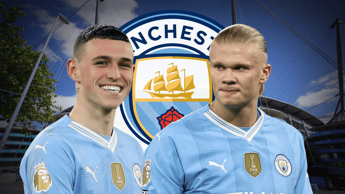 Phil Foden, Erling Haaland, Man City, 2023/24