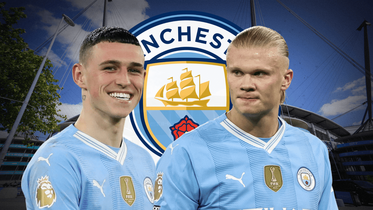 Phil Foden, Erling Haaland, Man City, 2023/24