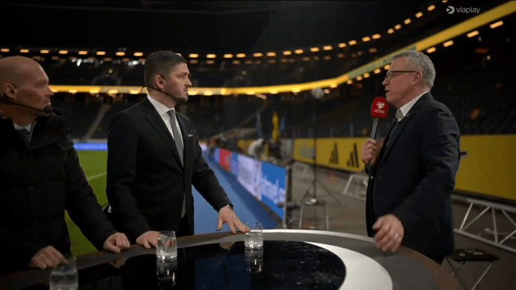 Janne Andersson en Bojan Djordjic voerden een bizarre discussie live op televisie