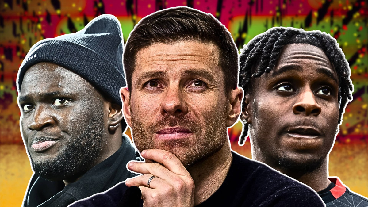 Xabi Alonso, Victor Boniface, Jeremie Frimpong, Bayer Leverkusen