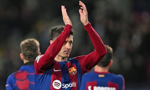 Barcelona's Robert Lewandowski