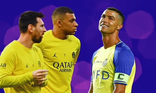 Lionel Messi, Kylian Mbappe, Cristiano Ronaldo