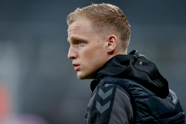 Van de Beek has struggled for game time