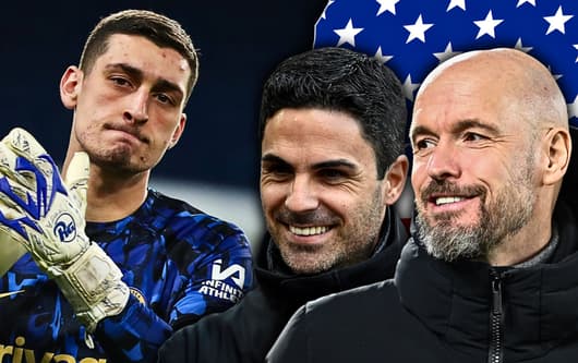 Djordje Petrovic, Erik ten Hag, Mikel Arteta