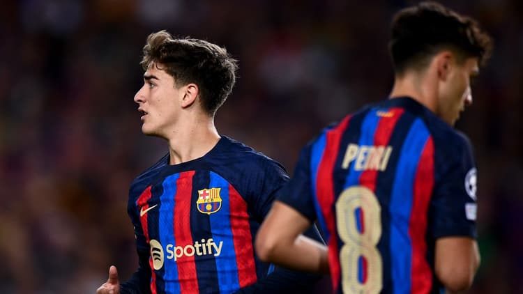 Gavi with Barcelona team-mate Pedri