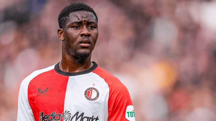 Ibrahim Osman in het shirt van Feyenoord.