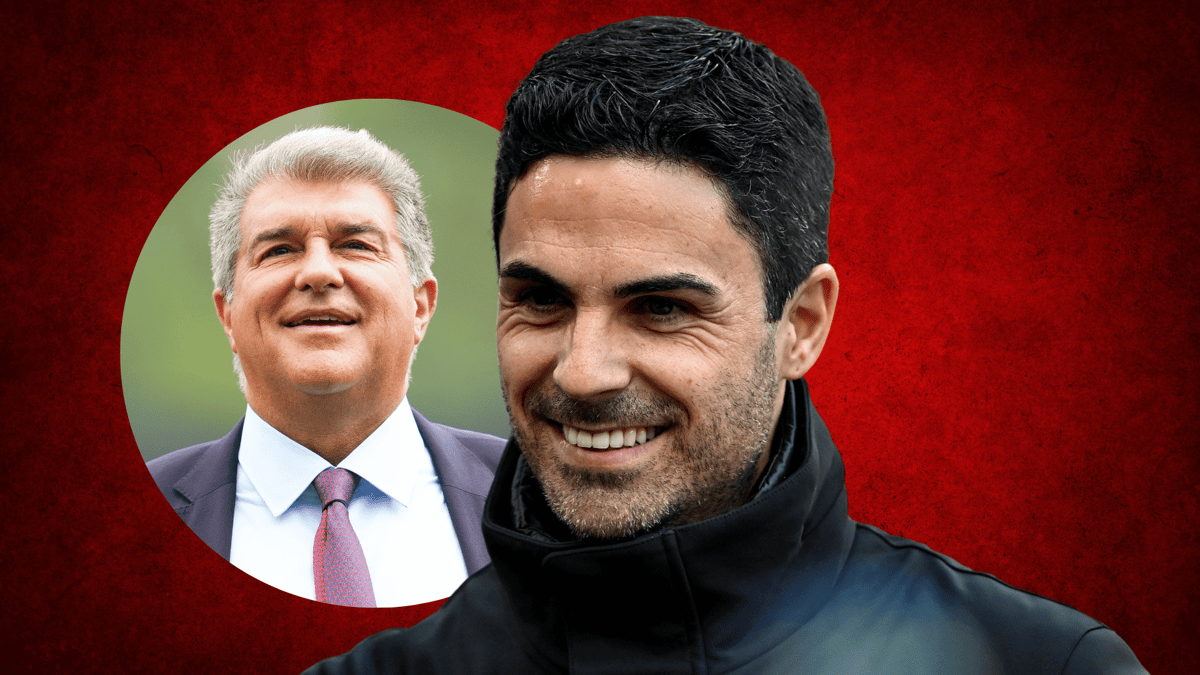Mikel Arteta, Joan Laporta, Arsenal, Barcelona, 2023/24