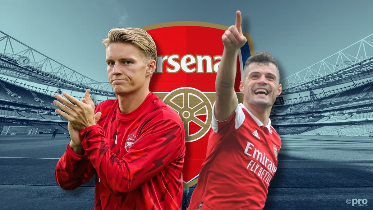 Martin Odegaard, Granit Xhaka, Arsenal, 2023/24