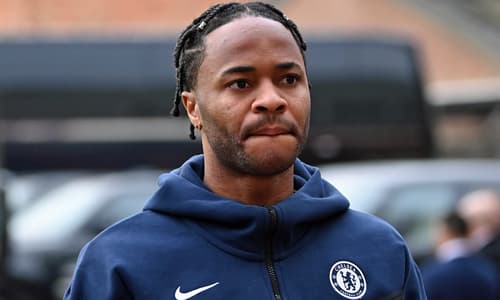 Chelsea star Raheem Sterling.