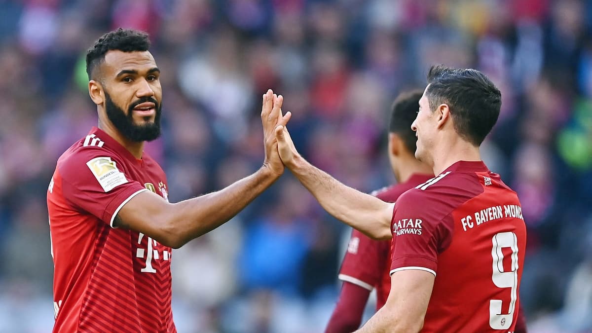 Eric Maxim Choupo-Moting and Robert Lewandowski at Bayern.