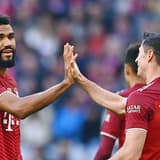 Eric Maxim Choupo-Moting and Robert Lewandowski at Bayern.