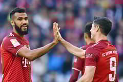 Eric Maxim Choupo-Moting and Robert Lewandowski at Bayern.