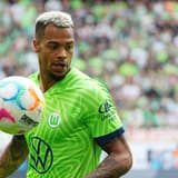 Lukas Nmecha in action for Wolfsburg.