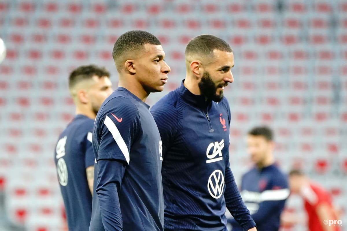 Karim Benzema and Kylian Mbappe