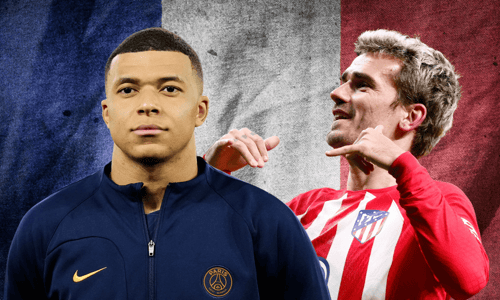 Kylian Mbappe, Antoine Griezmann, France, Euro 2024