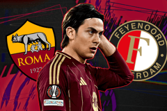 Paulo Dybala, AS Roma, Feyenoord