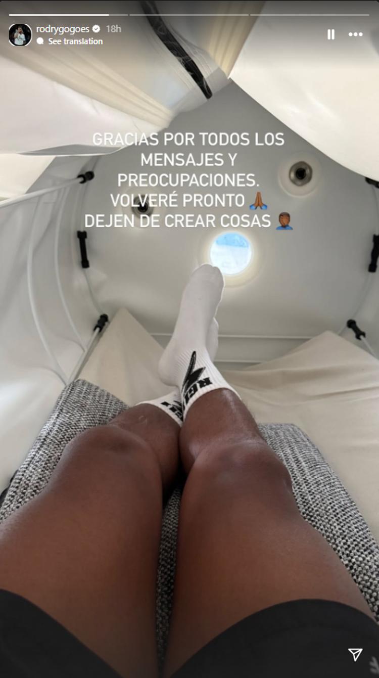Rodrygo's Instagram post