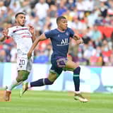 Real Madrid target Kylian Mbappe playing for PSG in Ligue 1