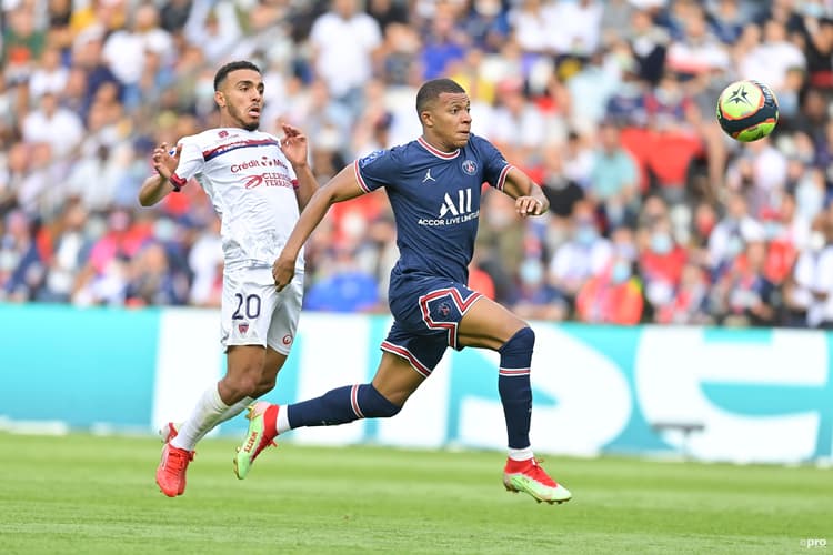 Real Madrid target Kylian Mbappe playing for PSG in Ligue 1
