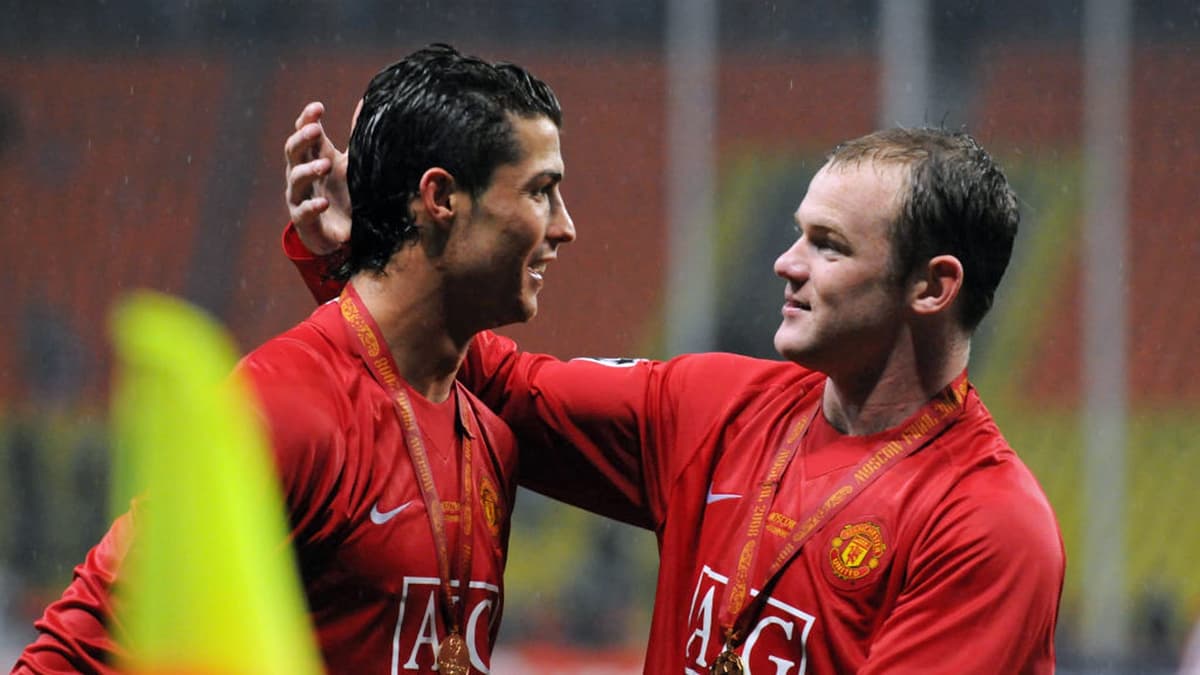Former Man Utd teammates Cristiano Ronaldo and Wayne Rooney.