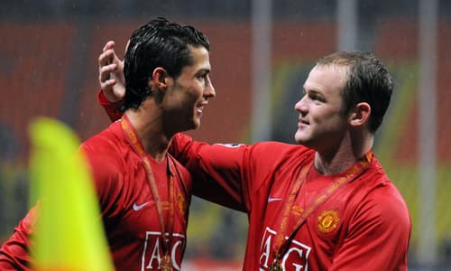 Former Man Utd teammates Cristiano Ronaldo and Wayne Rooney.