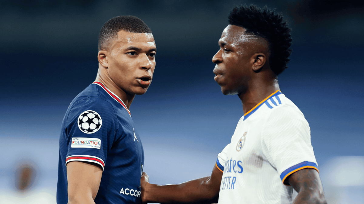 Kylian Mbappe PSG Vinicius Junior Real Madrid