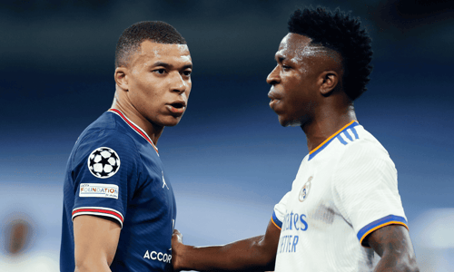 Kylian Mbappe PSG Vinicius Junior Real Madrid