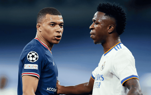 Kylian Mbappe PSG Vinicius Junior Real Madrid