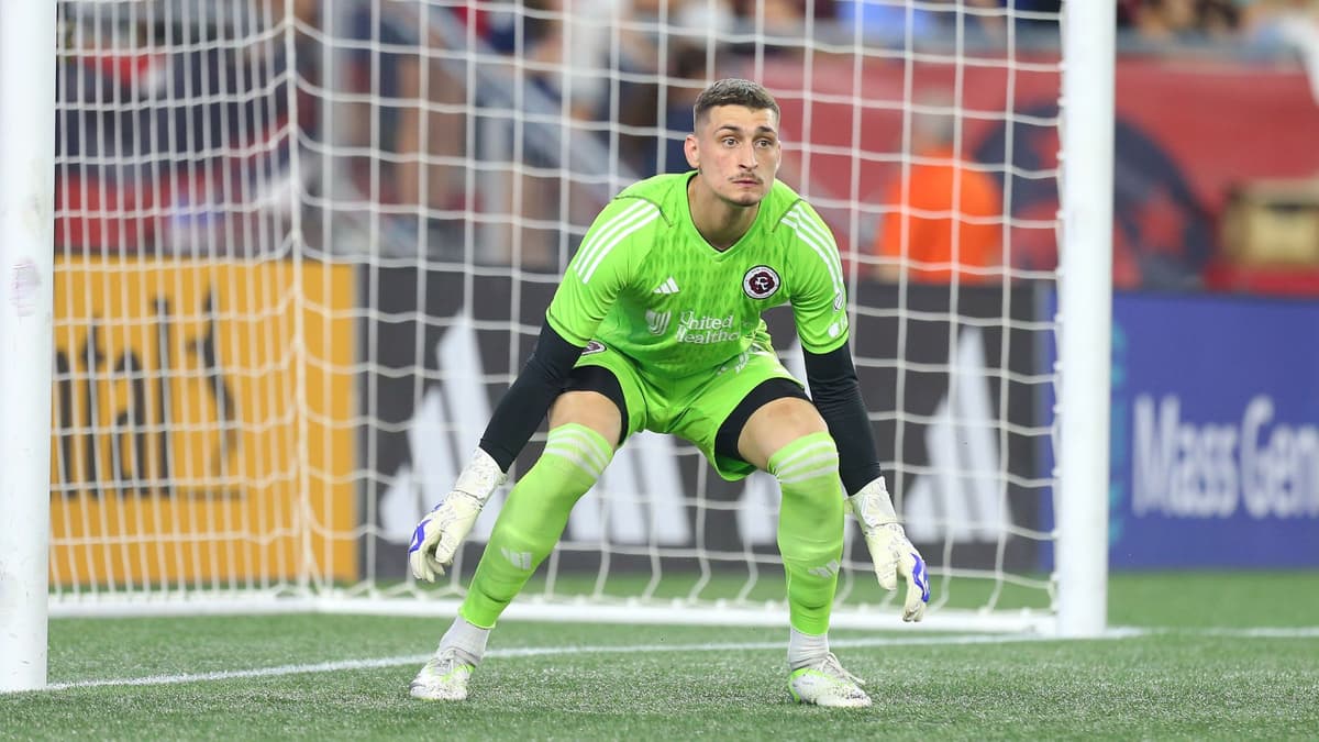 Djordje Petrovic playing for New England Revolution