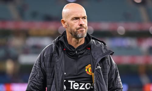 Erik ten Hag on the Manchester United touchline.