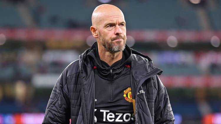 Erik ten Hag on the Manchester United touchline.