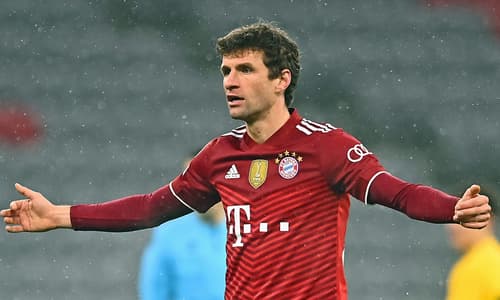 Thomas Muller in action for Bayern Munich