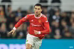 Cristiano Ronaldo in Premier League action for Man Utd