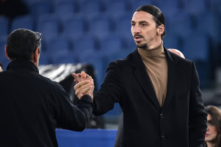 Zlatan Ibrahimovic is embracing life in his new role at Milan
