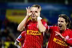 Andreas Schjelderup in action for FC Nordsjaelland
