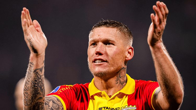 Victor Edvardsen is dit seizoen een van de sterkhouders bij een uitstekend presterend Go Ahead Eagles. 