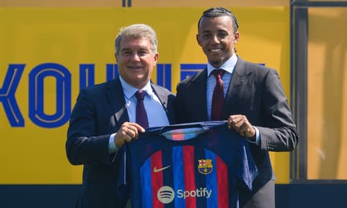 Joan Laporta, Jules Kounde, Barcelona, 2022/23