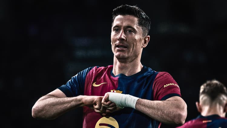 Robert Lewandowski anotó 42 goles en el equipo para Barcelona en 2024/25.