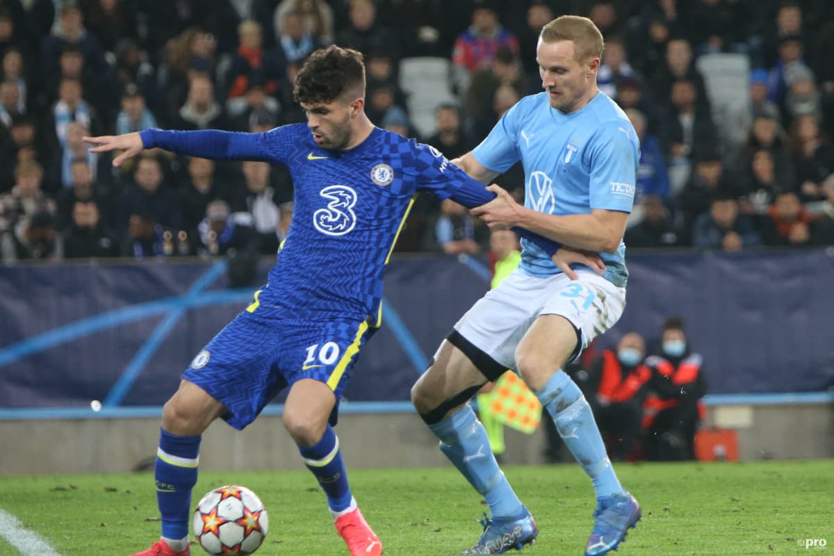 Christian Pulisic playing for Chelsea