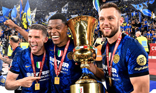 Denzel Dumfries, Stefan de Vrij, Robin Gosens, Internazionale