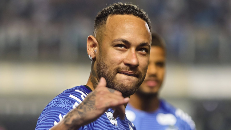 Neymar is enjoying life back at Santos