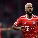 Eric Maxim Choupo-Moting in action with Bayern Munich.