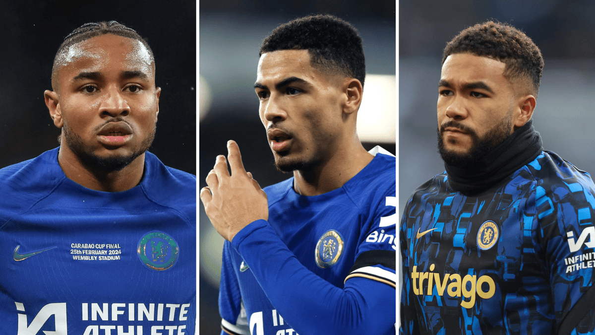 Christopher Nkunku, Levi Colwill, Reece James, Chelsea, 2023/24