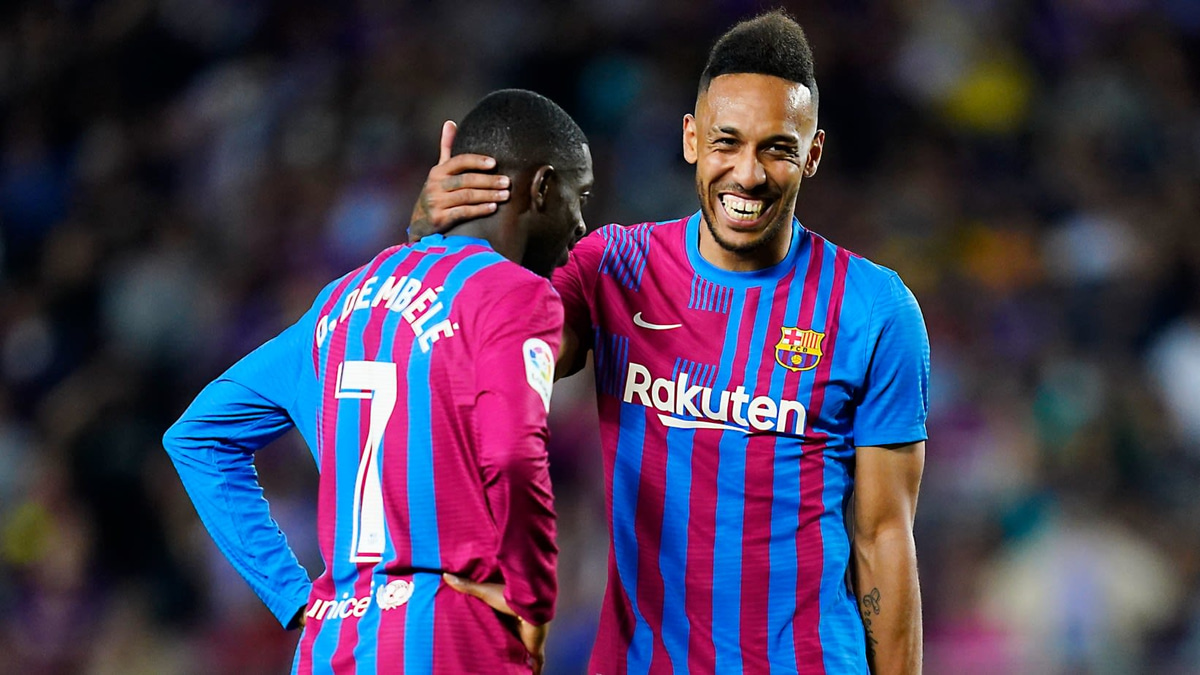 Ousmane Dembele, Pierre-Emerick Aubameyang, Barcelona, 2021/22