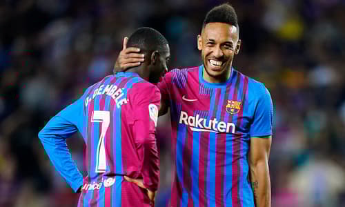 Ousmane Dembele, Pierre-Emerick Aubameyang, Barcelona, 2021/22