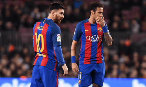 Messi and Neymar at Barcelona