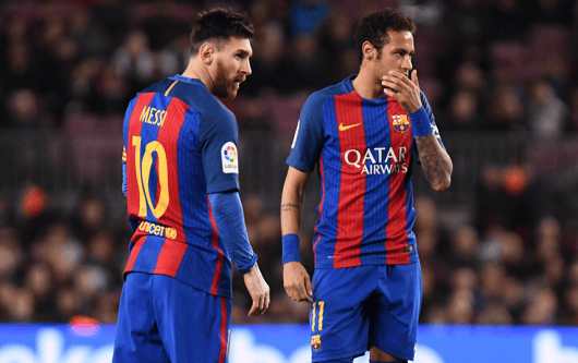Messi and Neymar at Barcelona
