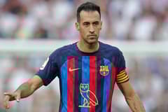 Sergio Busquets in action for Barcelona.