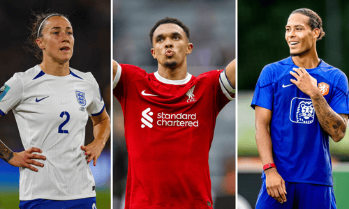 Lucy Bronze, Trent Alexander-Arnold, Virgil van Dijk
